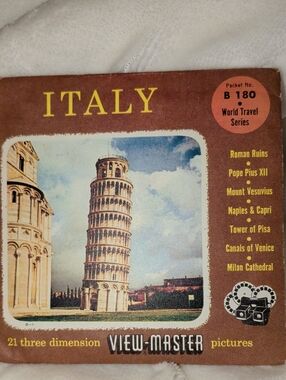 Vintage View-Master Italy 3D Picture Packet - 1955
